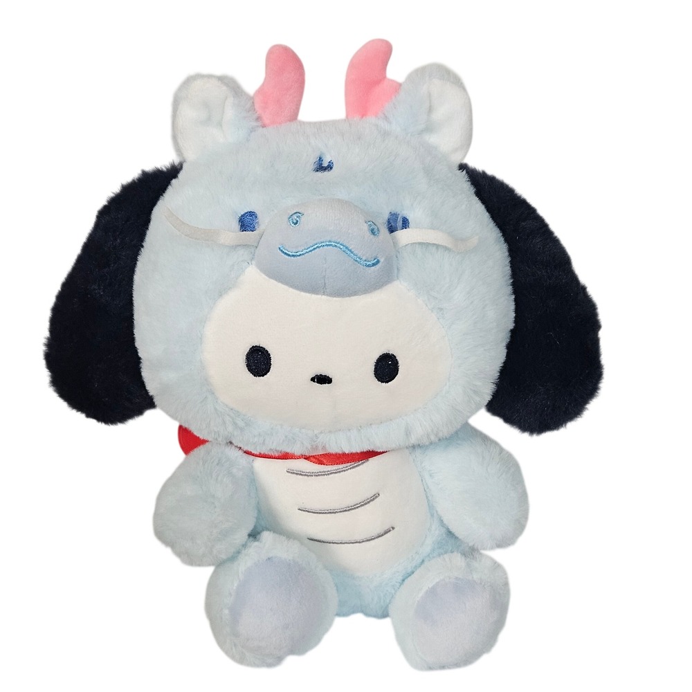 Sanrio Pochacco Dragon Plush 9.5in Blue Year of the Dragon Costume Medallion